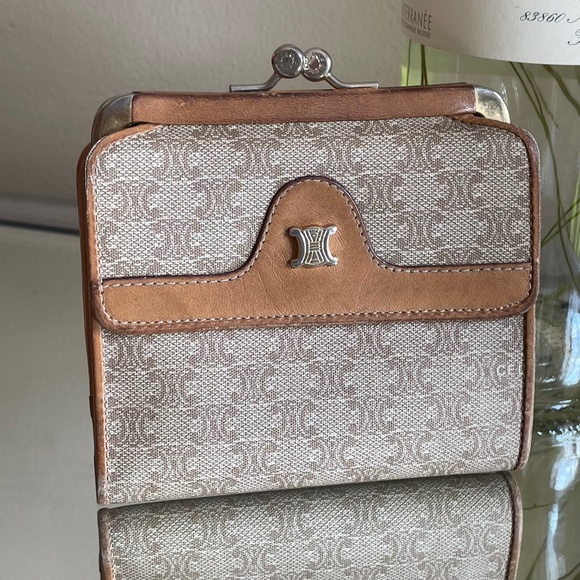 VINTAGE Celine Macadam Short Wallet  Made in Italy - Picture 5 of 14